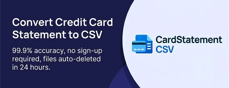 Card Statement CSV converter