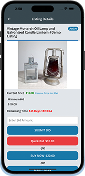 AuctionWorx Mobile App.