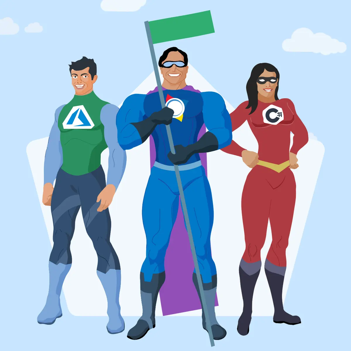 Systenics superhero squad: Azure, Systenics, and C#